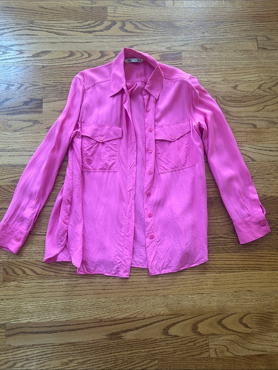 Zara Tops - Zara Pink Blouse Size XS